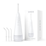 Ordo Hydro Sonic Water Flosser & 3x Floss Tips Dental Selection Bundle - White